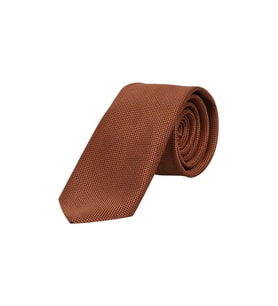 Klasik & Modern Stil Uyumlu Armürlü Erkek Kravat – Özel Gün ve İş Hayatı İçin (Bakır- Altın)