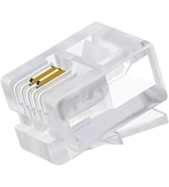 Jack Telefon Kablo Ucu Konnektörü 100 Adet