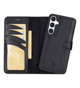 Bouletta Samsung Galaxy S24 Plus Uyumlu Deri Cüzdanlı Kılıf RST1 (Siyah)