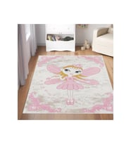 Rovigo Home Dijital Baskı Yıkanabilir Kaymaz Taban Çocuk Halısı RVG4063 (Pembe)
