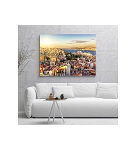 Istanbul Terastan Boğaz Kanvas Tablo 70 x 100 cm