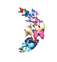 3D Kelebek Duvar Sticker Kelebek Buzdolabı Duvar Süsü