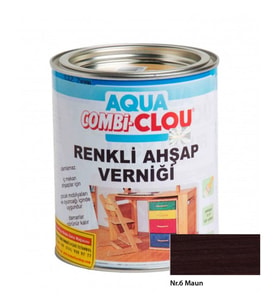Su Bazlı Vernikler 750mlL17 Nr:06 Maun Su Bazlı Renkli A.Verniği 750ml