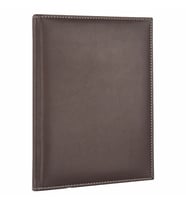 Deri Defter Günlük Journal Ajanda Tarihli Çizgili 168 Yaprak Rainbow Vegan 17X24 cm (KAHVE)