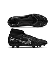 Nike Mercurial Superfly 8 Club Fg-Mg Soccer Shoes Erkek Çoraplı Çoklu Zemin Siyah Krampon 