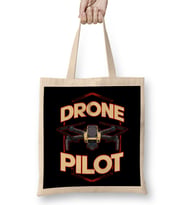 Cute Drone Pilot Funny Drone Obsessed Flying Bez Çanta Uzun Saplı
