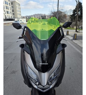 MOTOCAM Honda Forza 250 Ön Cam 2018-2020 Model 43cm Neon Sarı Renkli 4mm