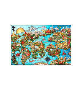 AHŞAP PUZZLE HARİTA