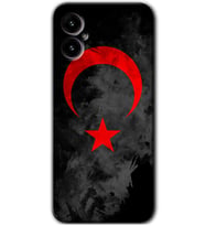 Omix X3 Kılıf HD Desen Baskılı Arka Kapak - Black Ayyıldız