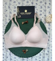 Aurora İthal Buz İpek (İce-Silk) Ultra İnce Rahat Nefes Alır Görünmez Lazer Dikişsiz Sütyen (Pudra)