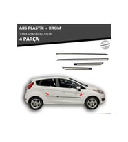FORD FİESTA 2009 ÜZERİ YAN KAPI KORUMA ÇITASI PLASTİK + KROM