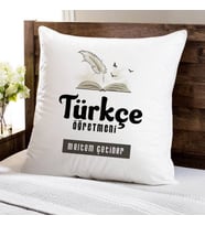 Kişiye Özel Türkçe Öğretmeni Temalı Yastık