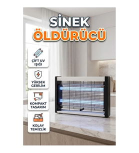 Çift Işıklı Elektrikli UV Sinek Öldürücü Lamba – Kompakt Masaüstü Tasarım