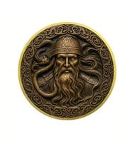 Odin ve YGG Drasil Hayat Ağacı Viking Nordik Coin Koleksiyon Metal Şans Para CP098