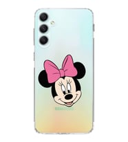 Samsung Galaxy A34  Kamera korumalı Kapak Minnie Mouse Tasarımlı  Şeffaf Kılıf