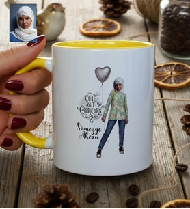 Kişiye Özel Karikatürlü Cute But Capricorn Oğlak Burcu Kupa Bardak Doğum Günü Hediyesi
