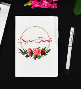 İş Arkadaşına Hediye Kişiye Özel Defter ve Roller Kalem Hediye Seti