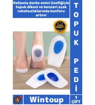 #TopukPedi Konfor Pedi Mavi Destek Bölgesi Ortopedik Yumuşak Tabanlık Darbe Emici Topuk Silikonu