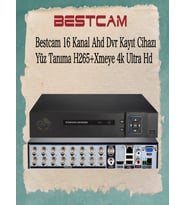 BESTCAM 16 Kanal Ahd Dvr Kayıt Cihazı Yüz Tanıma H265+ Xmeye 4K Ultra HD