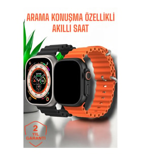 Mey İthalat® Suya ve Toza Dayanıklı 45 MM Akıllı Saat Bildirim ve Cevapsız Çağrı Görüntüleme