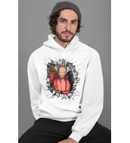 Saitama One Punch Man Baskılı Unisex Oversize Anime Hoodie
