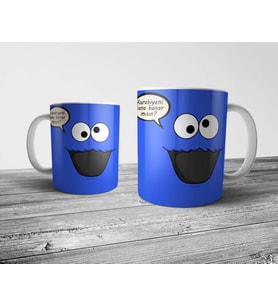 Pixxa Kurabiye Canavarı - Cookie Monster Kupa Bardak Model 2