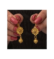 ?Gümüş Gold Sallantılı Trabzon Kazaz Kadın Küpe CSR2185610