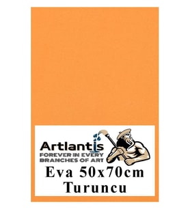 Turuncu Eva 50x70 cm 1 Adet Eva Süngeri Okul Kreş Anasınıfı Elişi Etkinlikleri