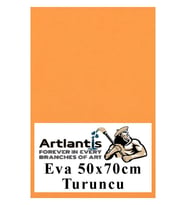 Turuncu Eva 50x70 cm 1 Adet Eva Süngeri Okul Kreş Anasınıfı Elişi Etkinlikleri