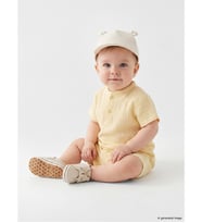 LCW baby Sarı Erkek Bebek Müslin Şortlu Takım