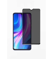 Redmi Note 8 Pro Gizlilik Filtreli Hayalet Karartmalı Tam Kaplayan Cam Ekran Koruyucu Siyah