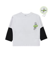 Civil Boys Skate Kay kay Baskılı 2-5 Yaş Sweatshirt - Beyaz