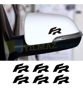 Seat Fr Logo Kaliper Ayna Jant Oto Sticker Yapıştırma Etiket 6 Adet 4 Cm