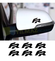 Seat Fr Logo Kaliper Ayna Jant Oto Sticker Yapıştırma Etiket 6 Adet 4 Cm