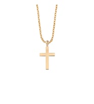 Rose Gümüş Sade Minik Cross Kolye