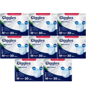 Giggles Hasta Bezi Yetişkin Emici Külot M-Orta Medium 240 Adet (8PK*30)