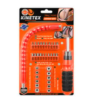 43PCS SİLİKON SAP AKROBAT UZATMALI TORNAVİDA BİTS SETİ MANYETİK UÇ TUTUCU KTX-3451 (5680)