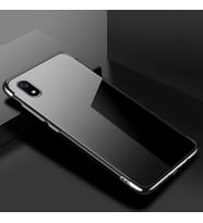 Xiaomi Redmi 7A Kılıf Dört Köşeli Lazer Silikon Kılıf (Siyah)