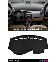 Fıat Lınea Eskı Gogus 3d Torpido Koruyucu Kılıf - Ön Göğüs Panel Kaplama - Siyah Şerit