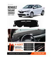 e-biz RENAULT TALIANT EKRANSIZ (2021-2026) Uyumlu Torpido Örtüsü, Torpido Kılıfı - Siyah - DA002