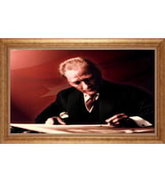 ALTIN ÇERÇEVELİ PASPARTULU TABLO CR1066