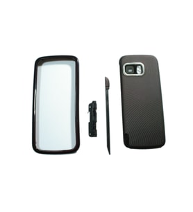 Nokia 5800 Kapak Nokia 5800 uyumlu Siyah ön Kapak arka kapak tuş takımı ve kalem