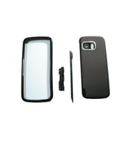 Nokia 5800 Kapak Nokia 5800 uyumlu Siyah ön Kapak arka kapak tuş takımı ve kalem