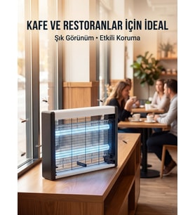 Elektrikli Sinek Öldürücü Lamba Güçlü UV Işık Teknolojisi