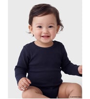 LC WAIKIKI Siyah Uzun Kollu Kız Bebek Çıtçıtlı Body