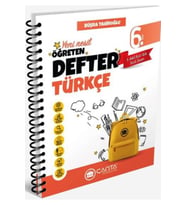 Çanta Yayınları 6. Sınıf Türkçe Okula Yardımcı Öğreten Defter 2025 (Çok Renkli)