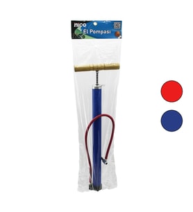 METAL GÖVDE AHŞAP KOL İRAN EL POMPASI 55CM TOP - BİSİKLET - MOTOR AYAKLIK APARATLI (5680)