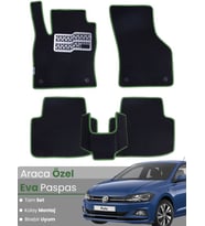 Volkswagen Polo (2017-2025) Uyumlu EVA Paspas Tam Set–Araca Özel,Su Geçirmez,Hızlı ve Kolay Montaj