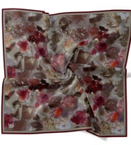 Levidor Lotus Desen Eşarp - 06108 (Gri-Murdum)