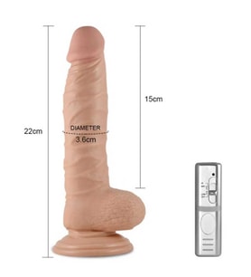 LoveToy Titreşimli Penis 21 cm